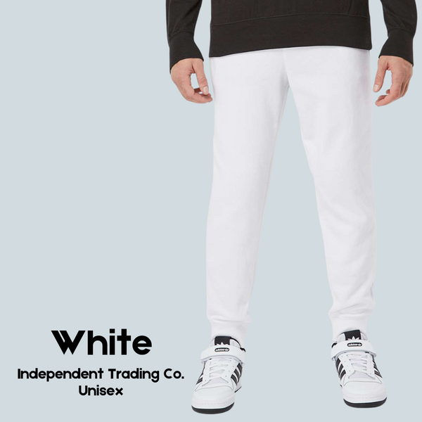 White Independent Trading Co. Joggers - Unisex