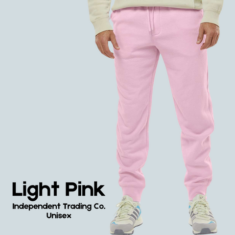 Light Pink Independent Trading Co. Joggers - Unisex