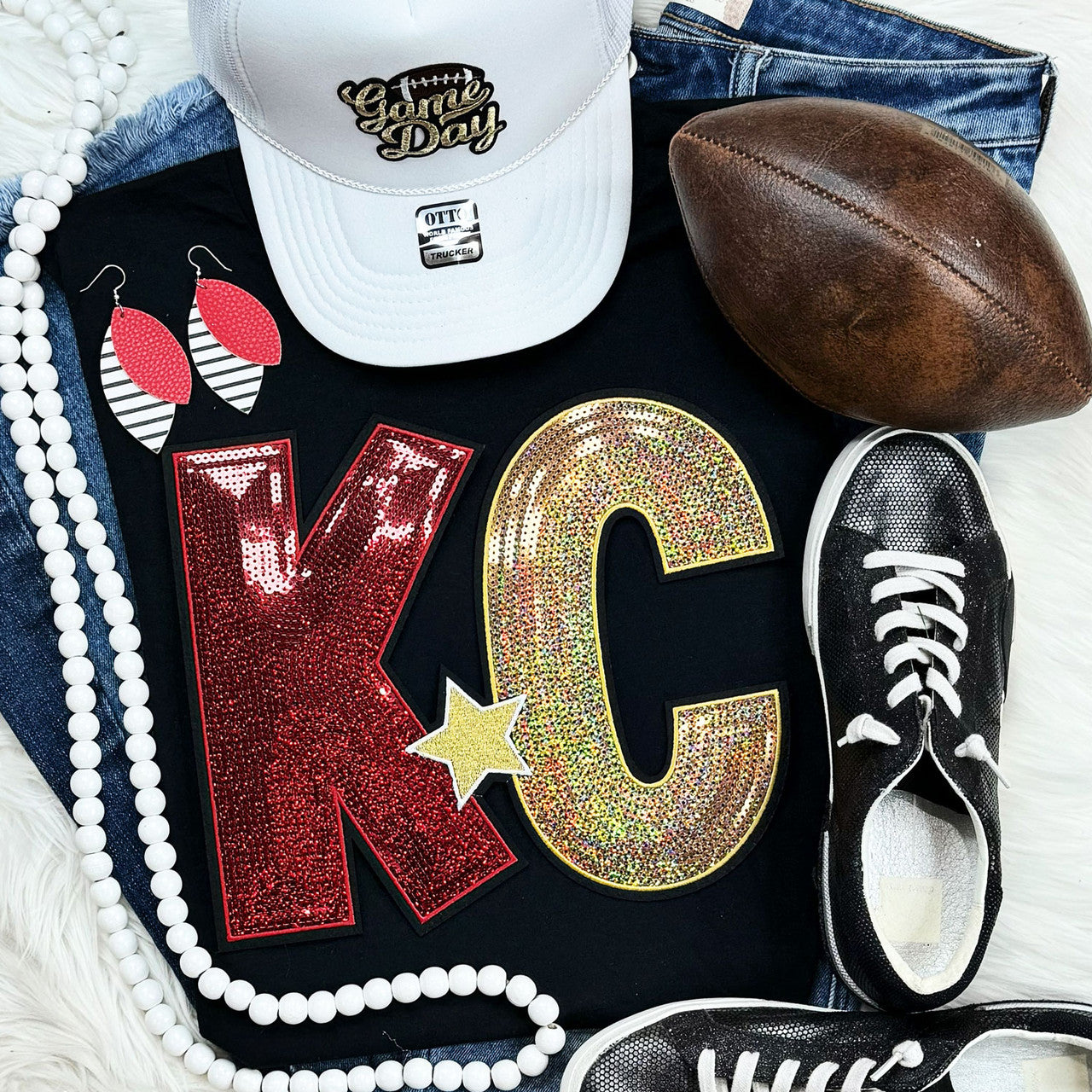 KC Sequin Chenille Patch