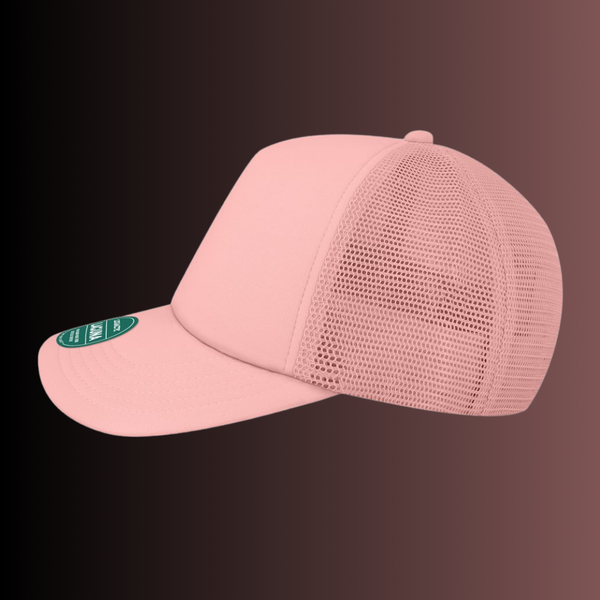 WaHawks Softball Dusty Pink Trucker Hat Design 3